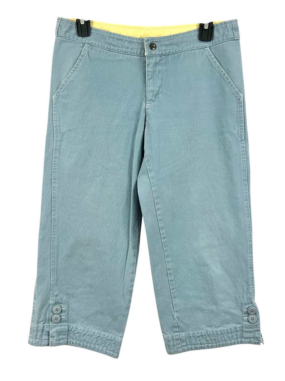Kuhl Blue Denim Wide Leg Crop Pants Bermuda Capri Shorts